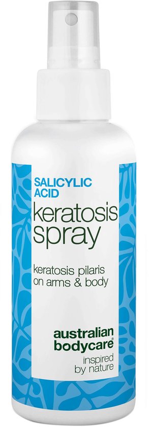 Foto: Keratosis pilaris spray tegen ruwe huid en bultjes keratosis pilaris spray vermindert ruwe bultjes en maakt de huid glad bevat salicylzuur voor diepe exfoliatie 