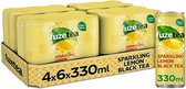 Frisdrank fuze tea black tea sparkling lemon 330ml - 24 stuks