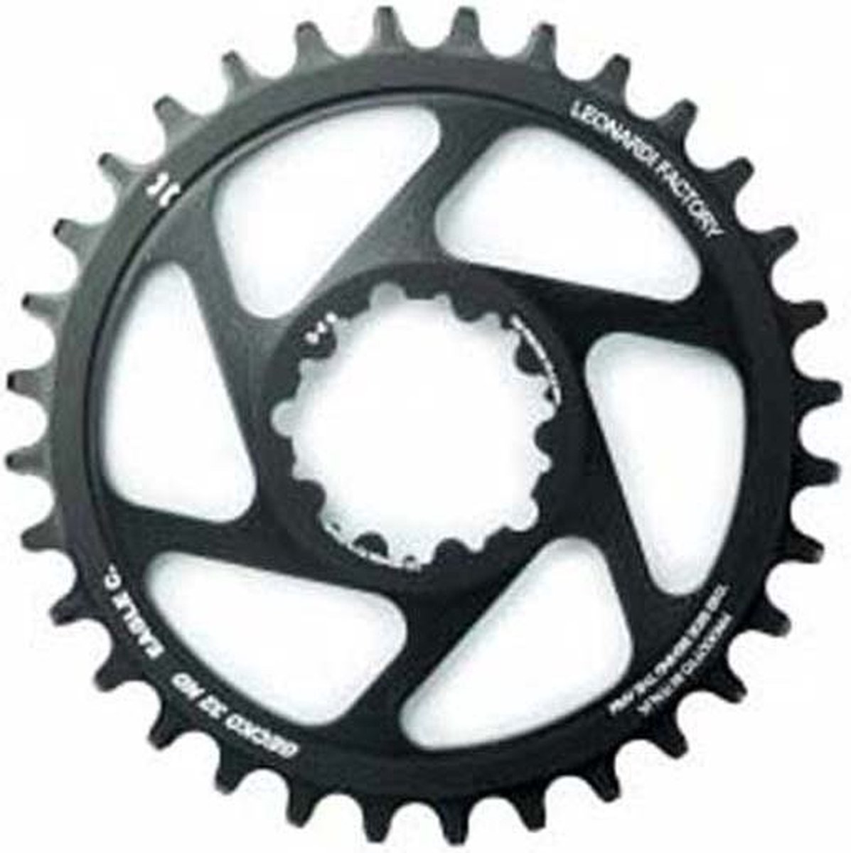 Leonardi Racing Gecko Sram Boost Dm Offset 3mm Kettingblad Zwart 34t