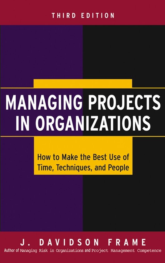 Managing Projects in Organizations - cover