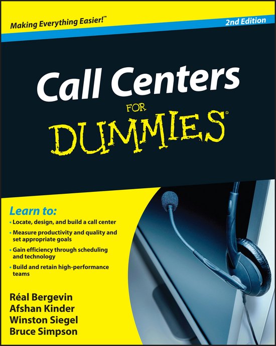 Call Centers For Dummies 2nd - cover