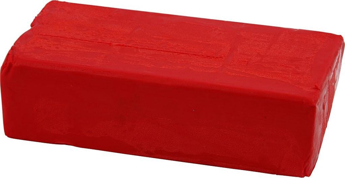 Soft Clay, afm 13x6x4 cm, rood, 500gr
