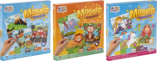 RANJIMA Mozaïek Steekspel, Educatief Steekspel van 2, 3, 4, 5 Jaar, Knutselset Voor Kinderen, Pegboard met 240 Steekkralen, Montessori Speelgoed,Ideaal Cadeau voor Kinderen Jongens Meisjes (Boerderij