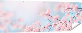Gards Tuinposter Roze Bloesem Bloemen - 180x60 cm - Tuindoek - Tuindecoratie - Wanddecoratie buiten - Tuinschilderij