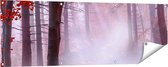 Gards Tuinposter Rood Bos met Bomen - 150x50 cm - Tuindoek - Tuindecoratie - Wanddecoratie buiten - Tuinschilderij
