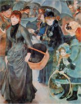 Mini kunstposter - Pierre-Auguste Renoir - Paraplu's - 24x30 cm