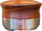 World Coffee Gear - Coffee Distributor - 58mm diameter - Red Rose Wood - koffie verdeler - koffie tool - barista tool - koffie accessoire - koffie tools - RVS tamper -