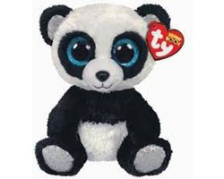 foto van Ty - Knuffel - Beanie Boos - Bamboo Panda - 15cm