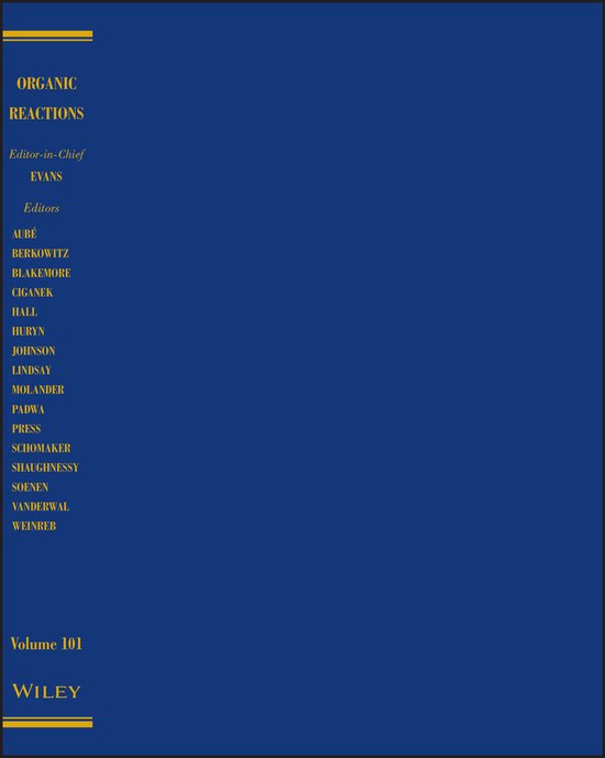 Organic Reactions, Volume 101 - cover