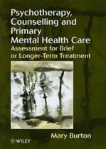 Psychotherapy, Counselling, And Primary Mental Health Care