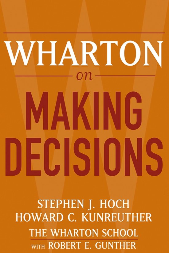 Wharton on Making Decisions - cover