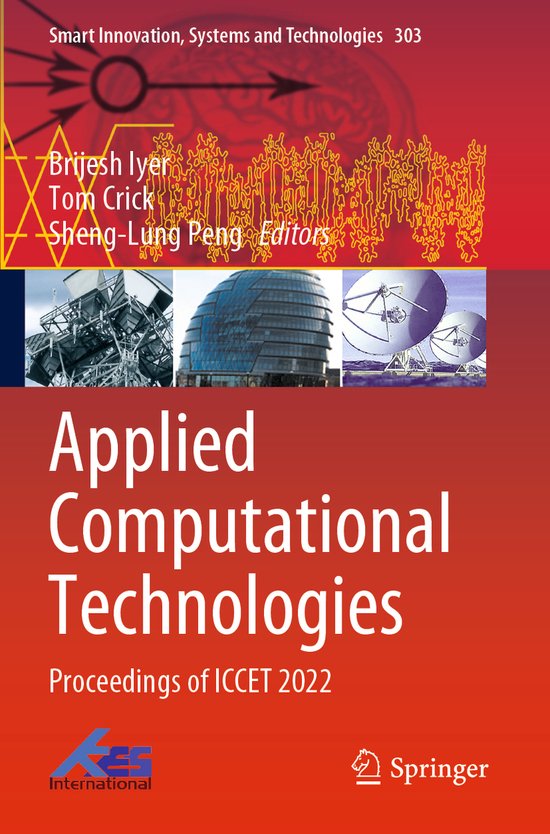 Smart Innovation, Systems and Technologies303- Applied Compu ... - cover