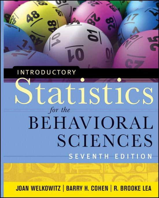 Introductory Statistics For The Behavioral Sciences - cover