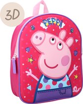 Peppa Pig Friends Around Town -  3D Rugzak - Roze - Polyester - 9.2 L