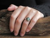 Zilveren ring Labradoriet
