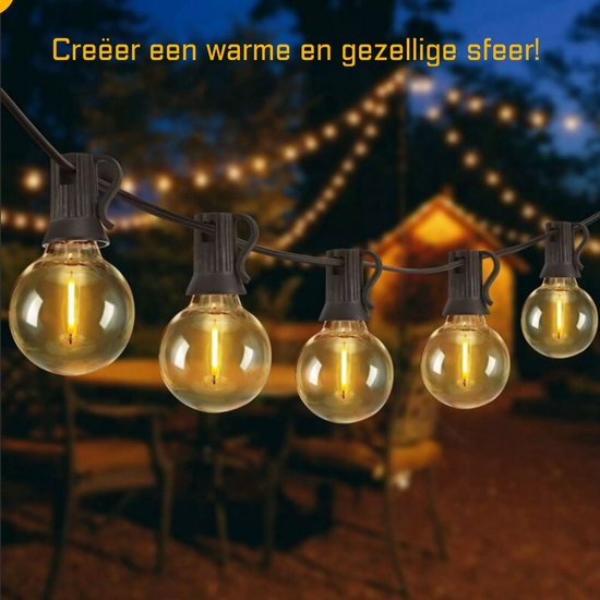 GCMacau Lichtsnoer op zonne-energie, ijsregen voor buiten, 20 5 m