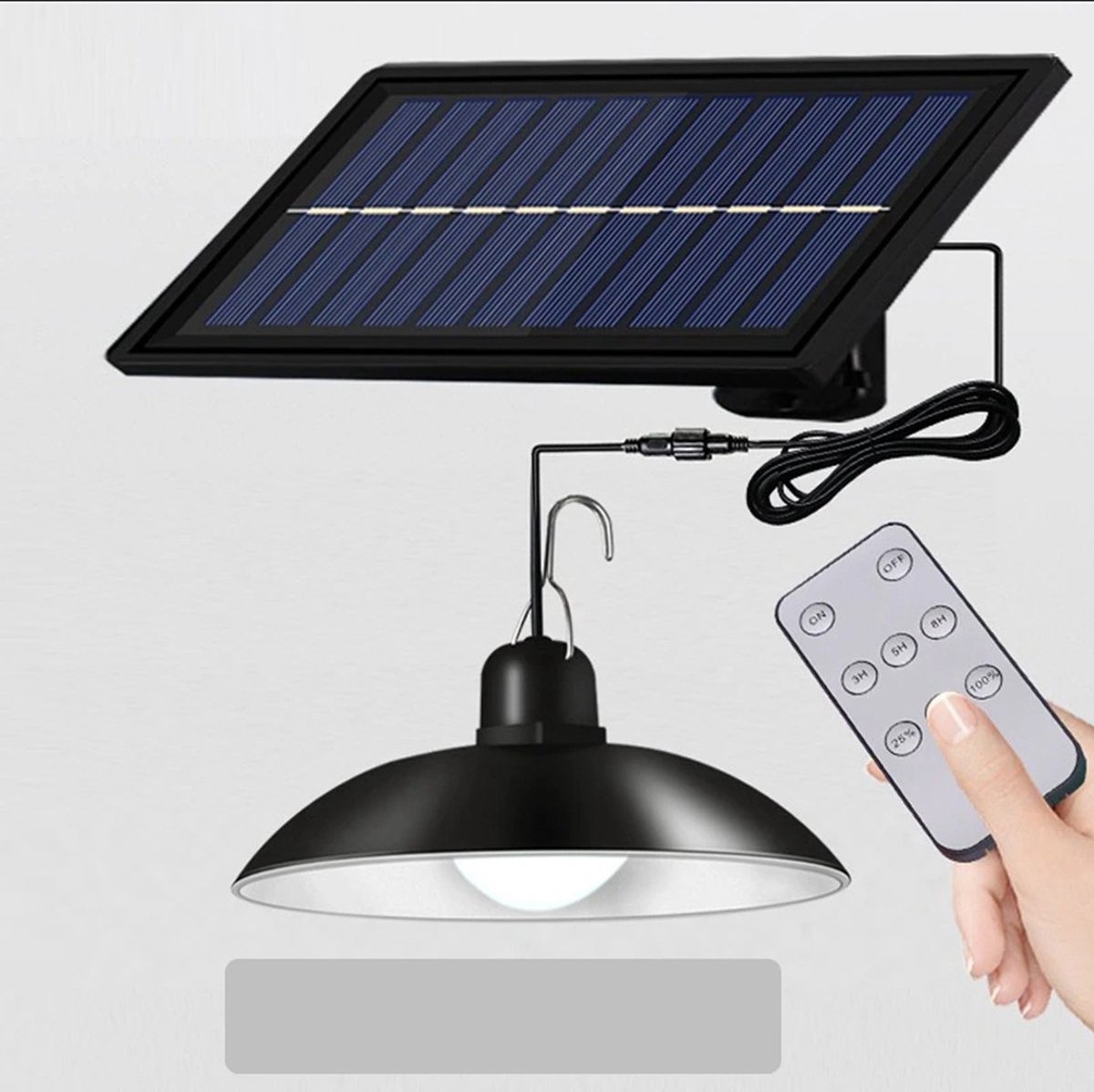 Zonnepaneel Lamp | Outdoor | Licht | Energie | Terras | Afstandsbediening | 3M | Solar Buitenlamp | Zonne-energie