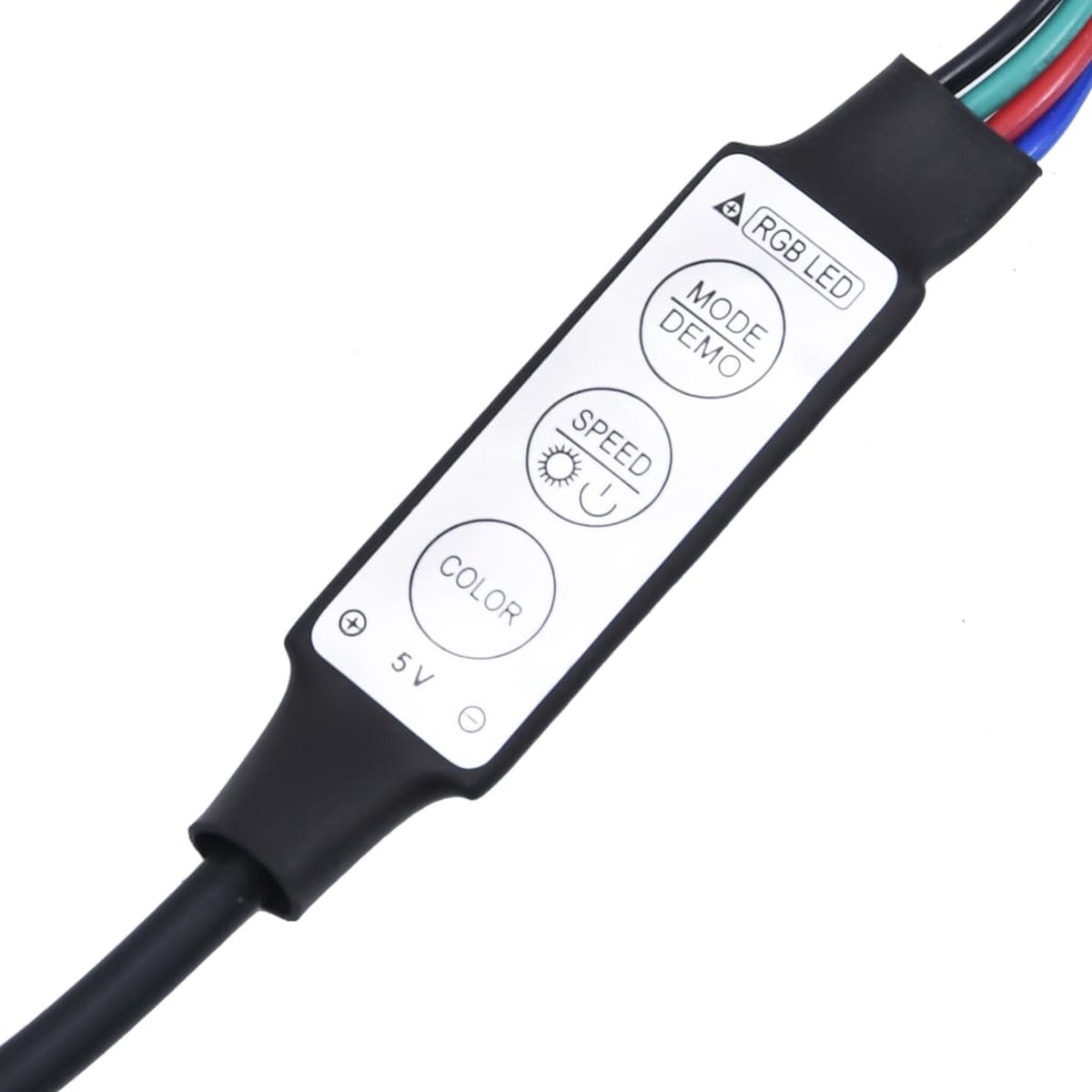 vidaXL - Tv-meubel - LED-verlichting - 135x39x30 - cm - gerookt - eikenkleurig