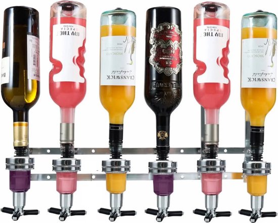 4-Fach Barbutler Getränkespender Bar Butler Schnaps Getränkeportionierer Wand DE