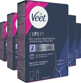 Veet - Expert - Kit Crème Dépilatoire Bikini 100ml (2 x 50ml) - 5 pièces - Forfait discount