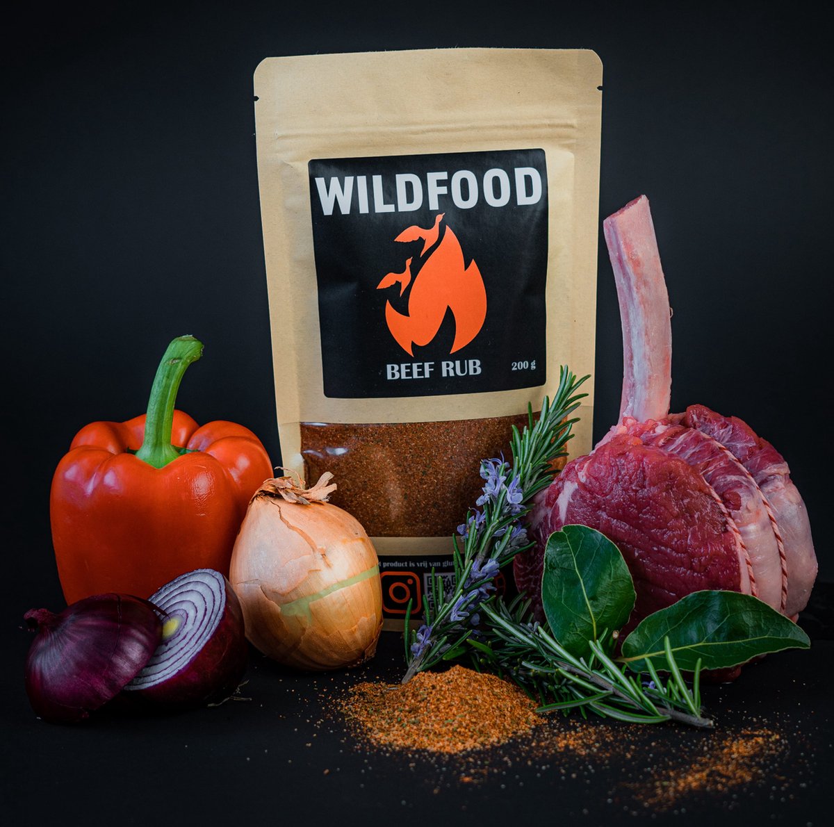 Goedkoopste WildFood - Dry BBQ Rub - BEEF - Barbecue rub - Kruiden & Specerijen