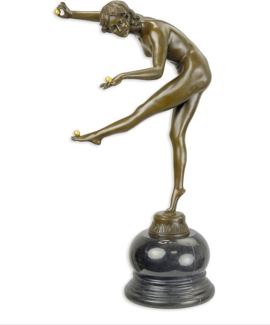 The Trickstress - Bronzen sculptuur - Woondecoratie - Beelden