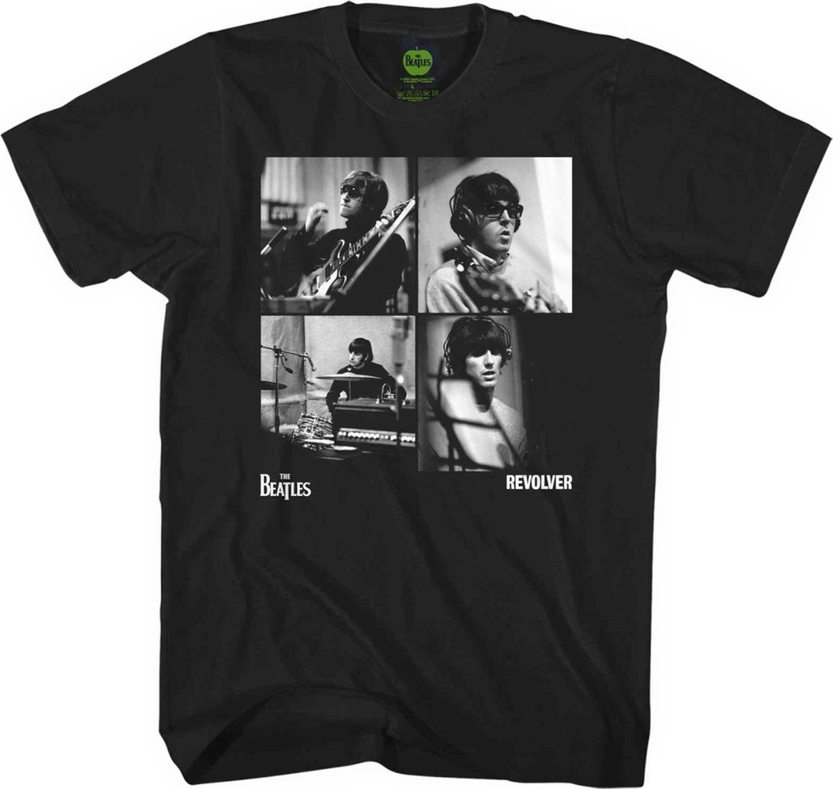 The Beatles - Revolver Studio Shots Heren T-shirt - XL - Zwart