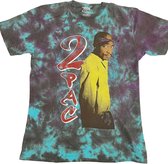 Tupac - Vintage Tupac Heren T-shirt - 2XL - Blauw