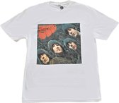 The Beatles - Rubber Soul Album Cover Heren T-shirt - XL - Wit