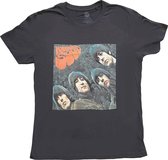 The Beatles - Rubber Soul Album Cover Dames T-shirt - S - Zwart