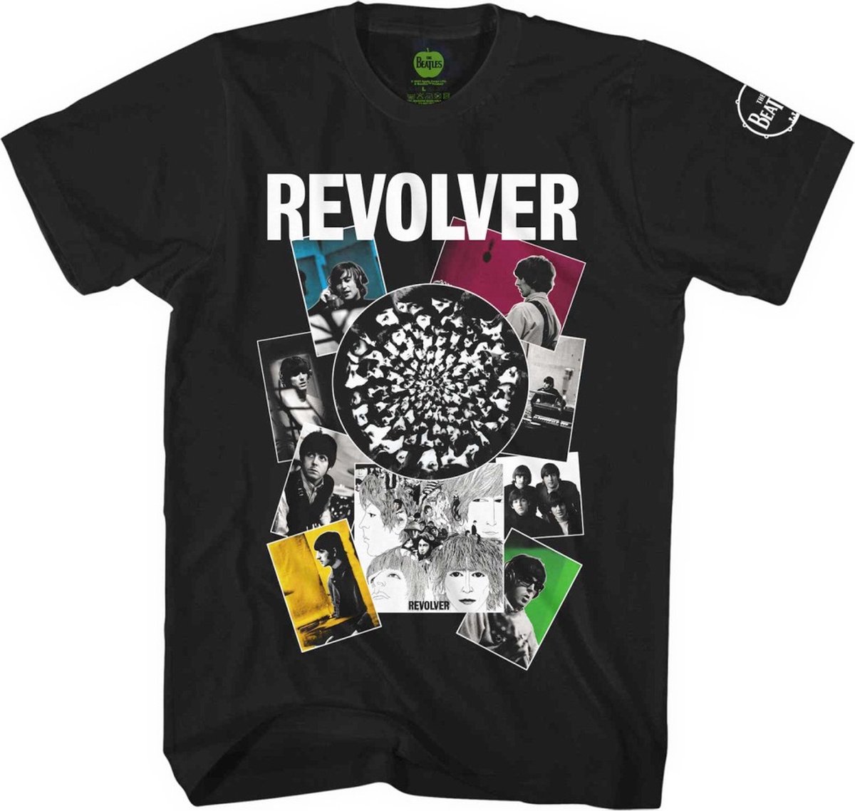 The Beatles - Revolver Montage Heren T-shirt - 2XL - Zwart