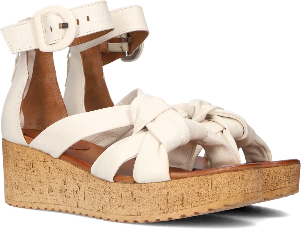 Omoda 722028 Sandalen - Met Sleehak - Dames - Beige - Maat 38