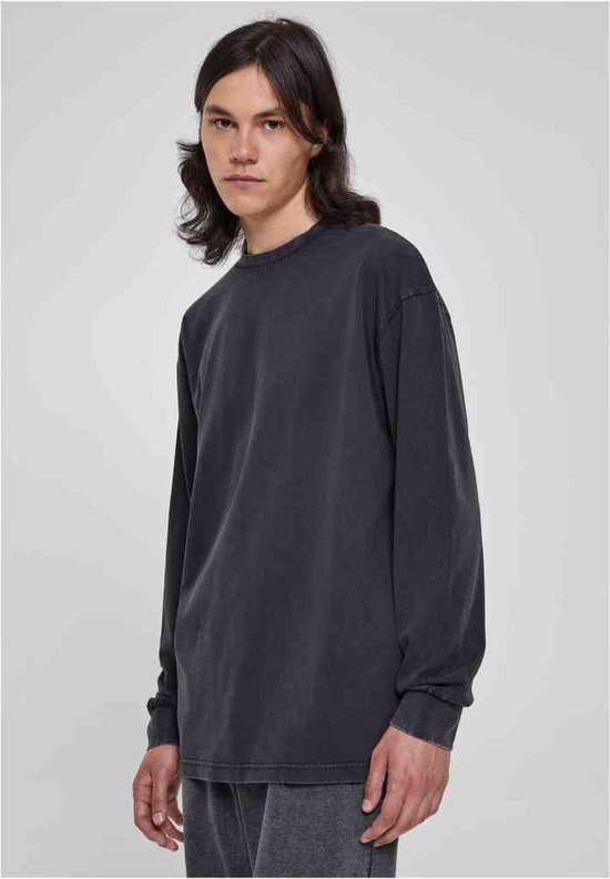 Urban Classics Herren Longsleeve – Heavy Boxy Fit Mit Mock Neck, Aus Schwerem Baumwoll-Jersey