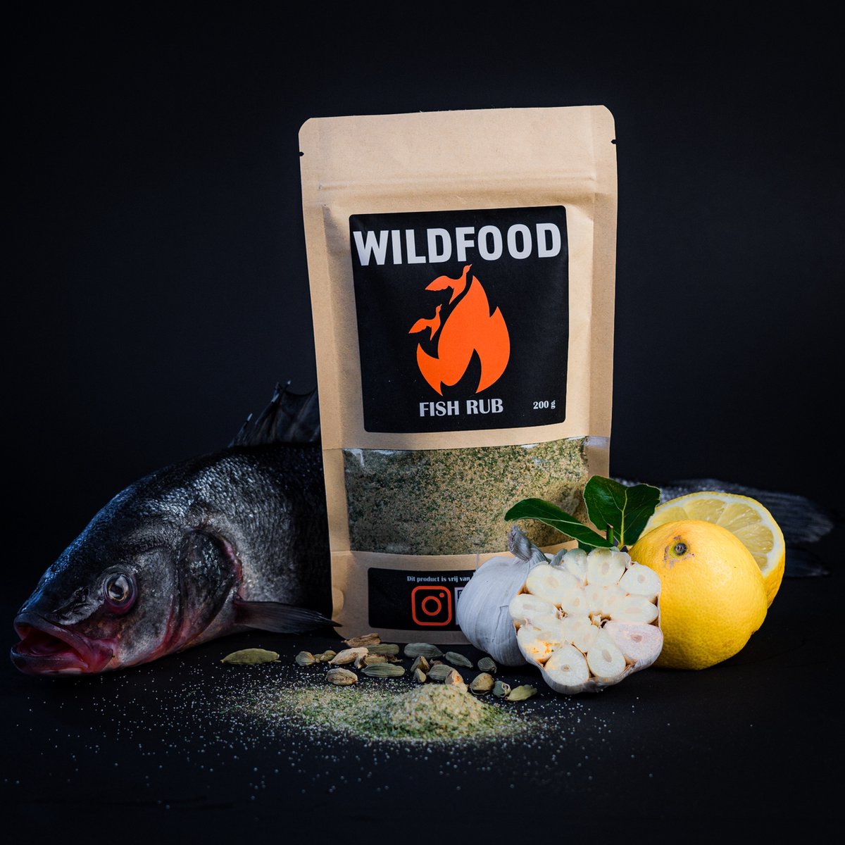 Goedkoopste WildFood - Dry BBQ Rub - FISH - Barbecue rub - Kruiden & Specerijen