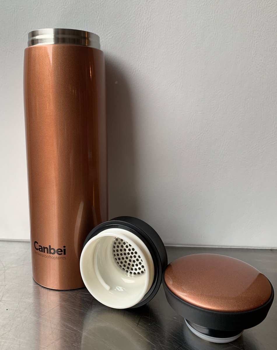 Femkes Canbei -RVS thermosfles - Brons