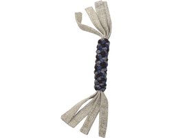 Dharma Dog Karma Cat - Speelgoed - Dharma Dog Hennepkoord Met Linten - Naturel/grijs - M - 40cm Ddkc704-01m - 182758