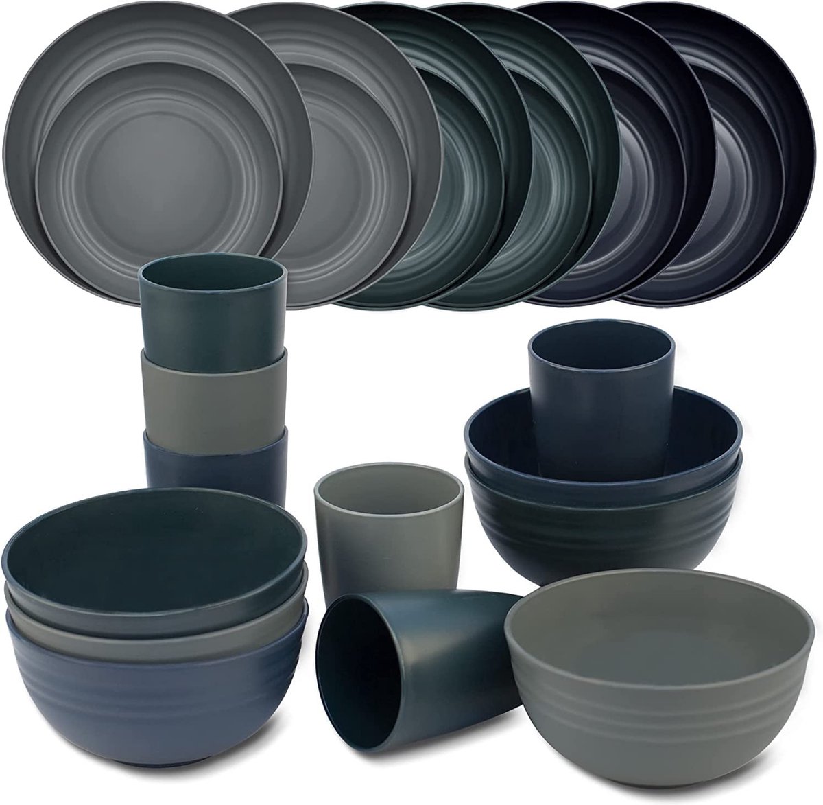 Karaca Earth Collection Clay 55-delige serviesset voor 12 personen, aardewerk, vaatwasser- en magnetronbestendig, serviesset voor dagelijks gebruik en speciale gelegenheden, witte bordenset Karaca Earth Collection Clay 55-delige serviesset voor 12 personen, aardewerk, vaatwasser- en magnetronbestendig, serviesset voor dagelijks gebruik en speciale gelegenheden, witte bordenset