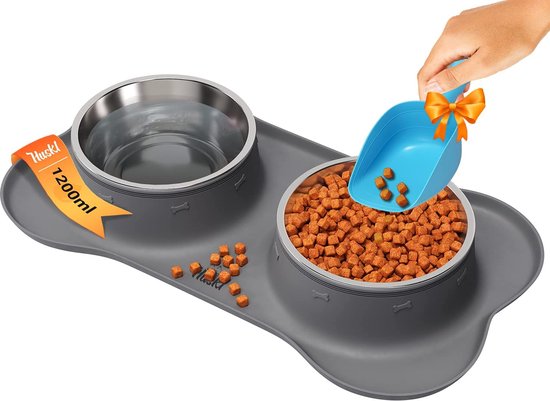 Tapis pour bols d'eau et nourriture pour animaux Uniklook