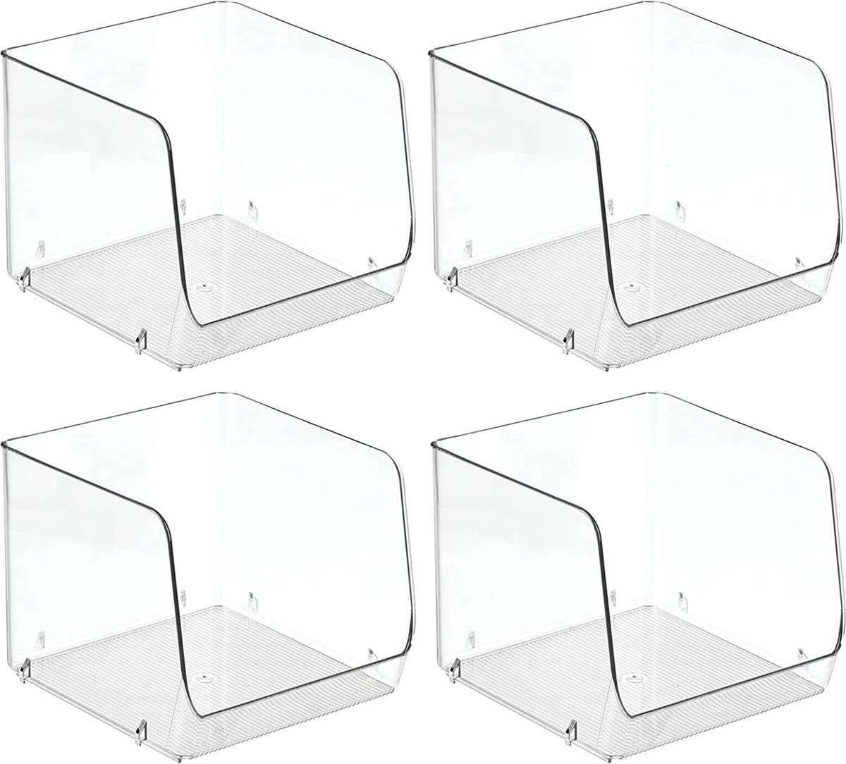 Caswynlife Vitrine en acrylique, pour boîte booster JCC de 4 mm d'épaisseur, empilable, rangement de cartes avec fermoir sécurisé, support de