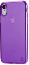 iPhone XR siliconenhoesje paars / Siliconen Gel TPU / Back Cover / Hoesje iPhone XR paars doorzichtig