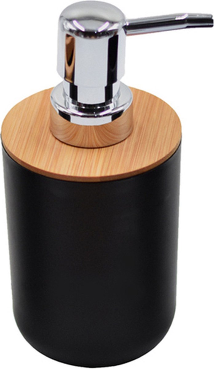 Cocoarm Badset badkamer accessoires set 6 stuks badkamer accessoires set prullenbak zeepbakje tandenborstelhouder spoelbeker handdesinfectie fles wc-borstel milieuvriendelijk rubber (zwart, 6-delig