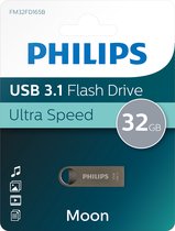Philips Moon Edition FM64FD165B 3.1, 64 GB, USB Stick, Aluminium - Antraciet-grijs