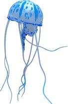 Hiden | Kunstmatige Jellyfish voor uw aquarium - Blauw - Aquarium decoratie - Aquarium accessoires - Aquascaping - Vissen | 1 stuk