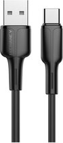 USB-C Oplaad Kabel - Fast Charge - Type-C Oplaadkabel - Samsung Oplaadkabel - 1m - Zwart