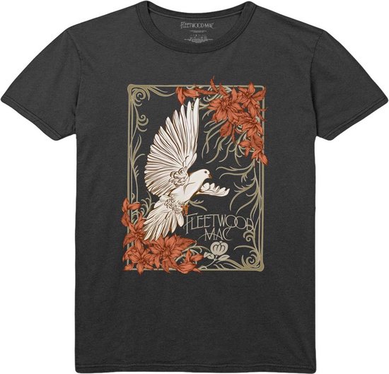 Foto: Fleetwood mac dove heren t shirt m zwart