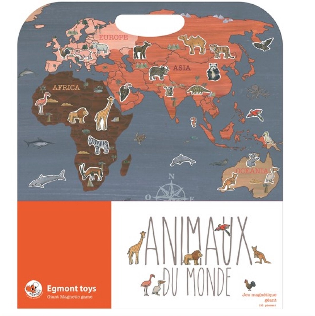 Egmont Toys Magneetspel dieren van de 25x24 cm