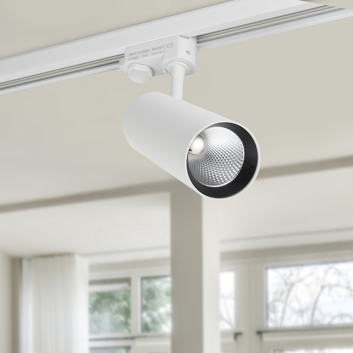 LED 3-Fase Railspots - 10W - Wit