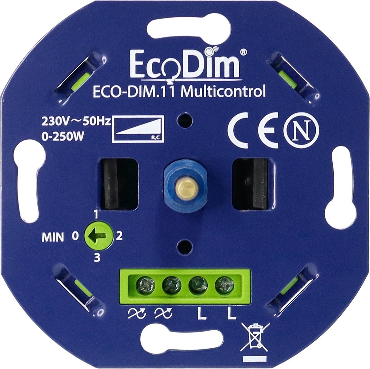 LED Dimmer 0-250 Watt – Universeel - Fase Afsnijding - Multicontrol