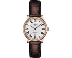 Tissot Carson Premium T1222073603300 Horloge - Leer - Bruin - Ø 30 mm