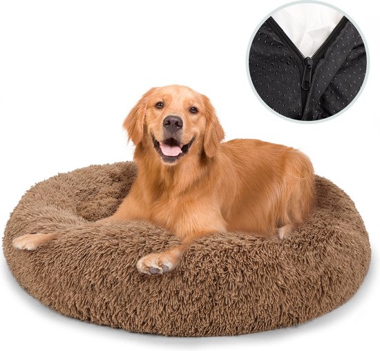 Behave Hondenmand Deluxe - Hondenkussen - Hondenbed - Donutmand - Wasbaar - Fluffy - Donut